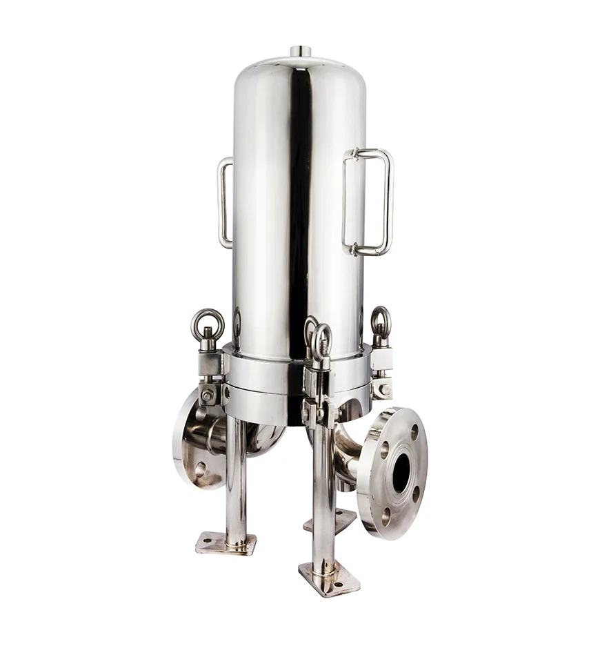 3-Round 10 inch 316L Stainless Steel Liquid Filter Housing for Water