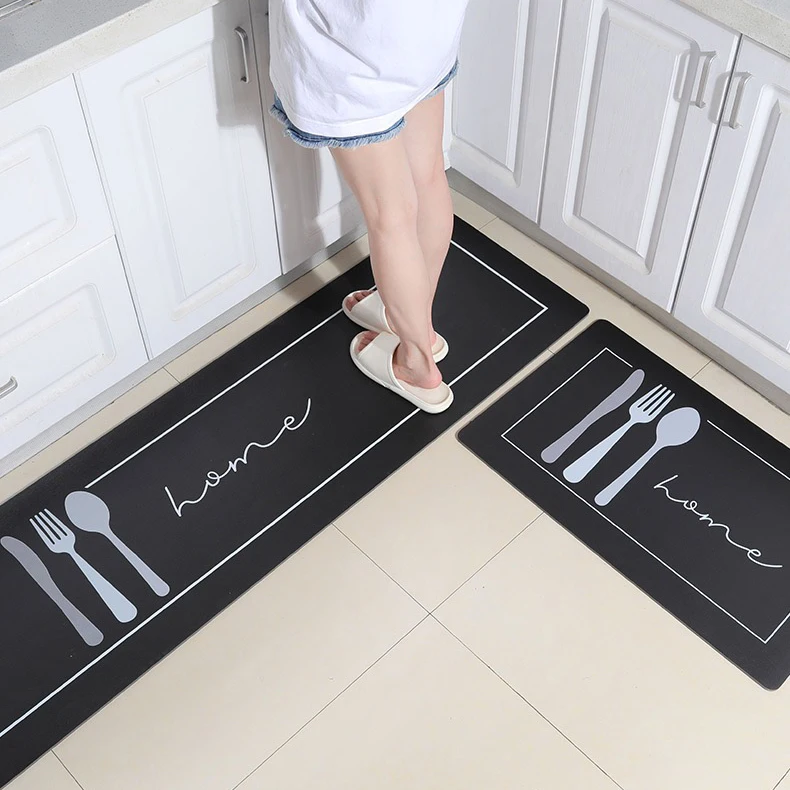 Kitchen Mat Kitchen Carpet Factory Direct Sales Custom Printed Design Soft Pvc Waterproof Anti-fatigue Floor Mat