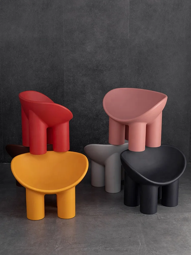 Cheap living room furniture Roly poly chair plastic chair with cushion