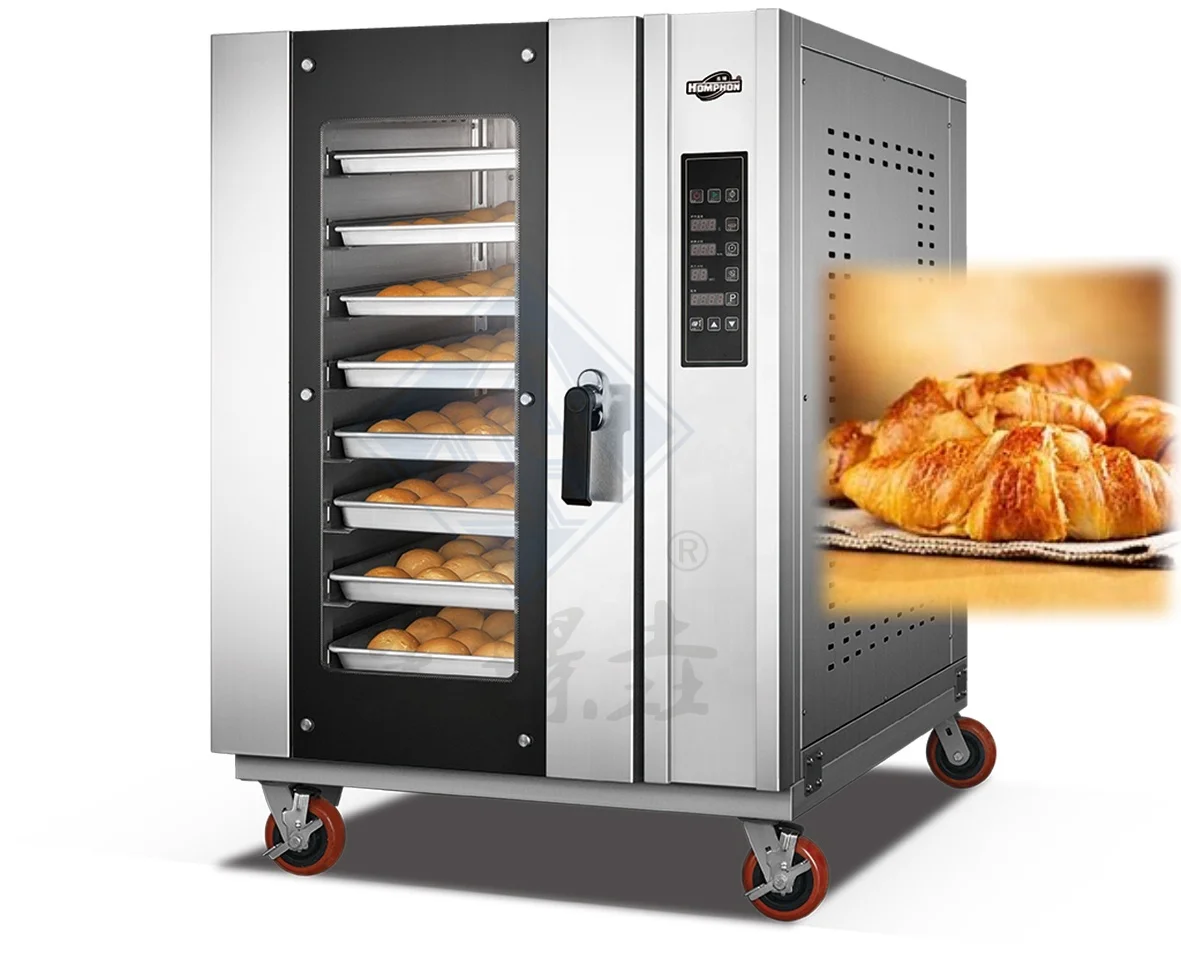 8 Tray High Production Industrial Hot Air Circulation Oven Gas Convection Oven For Making Bread and Cake
