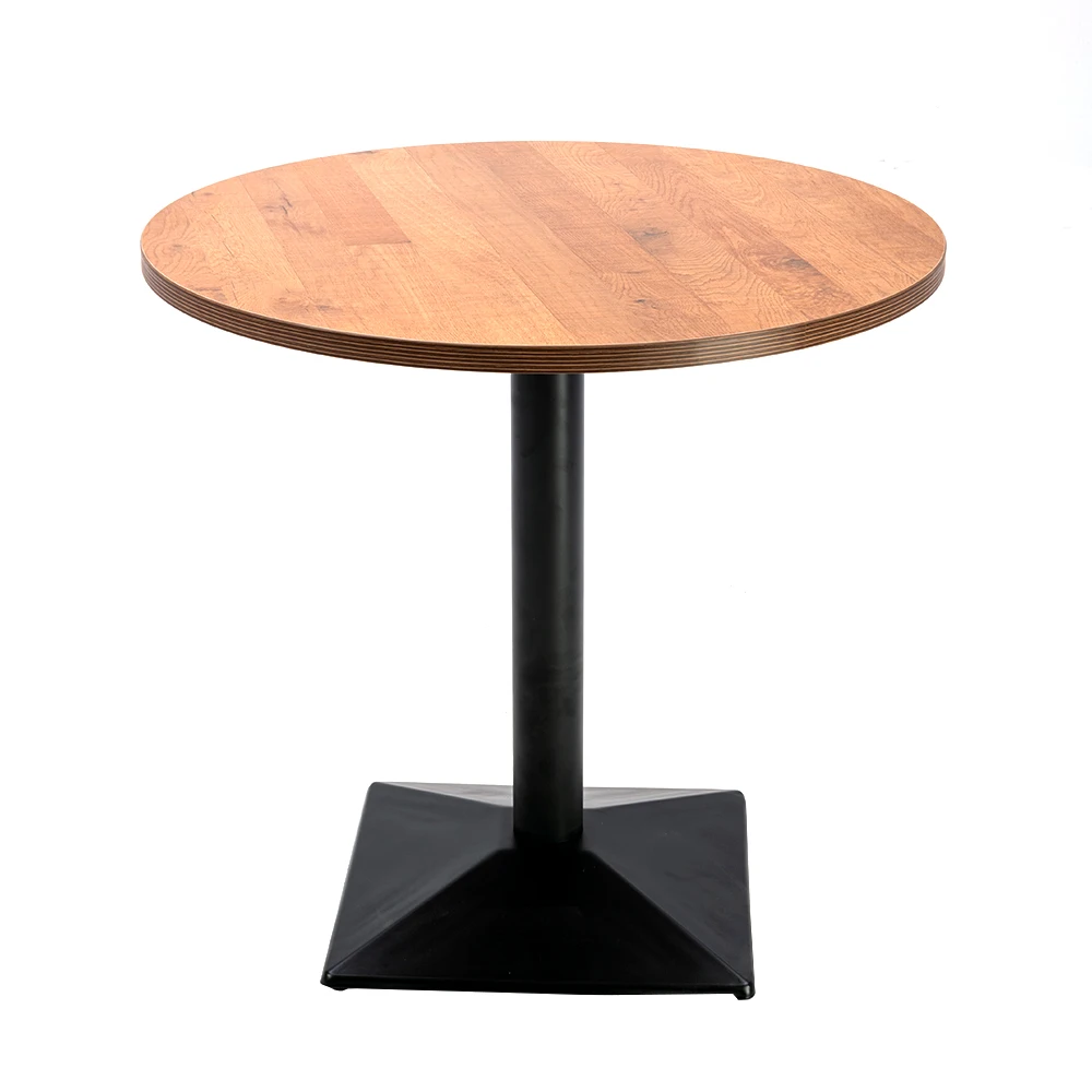high industrial vintage wood restaurant kitchen round bar table set table bar furniture