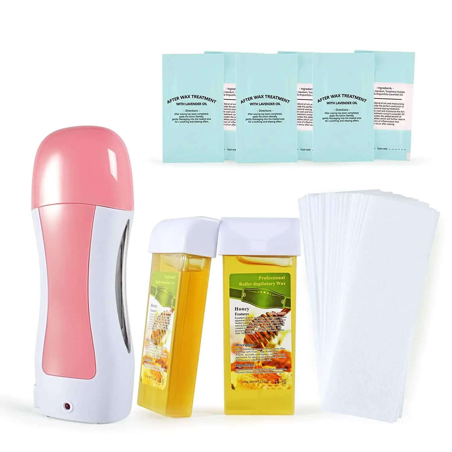 Amazon Roll On Wax warmer kit 6 in 1  for Women portable Wax Kit for Large Areas of the Body Roller Waxing Kit Hair Removal