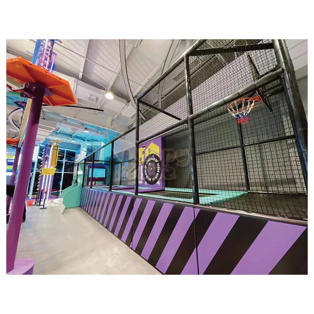 Customized High quality indoor adventure park with ninja warrior course rope course indoor playground for shopping mall