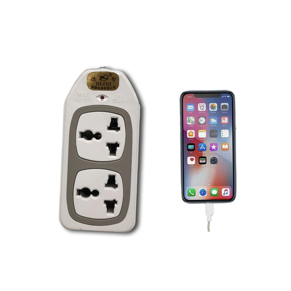 Штепсельная Вилка с индикатором и удлинителем, универсальный разъем для штепсельной вилки, Мьянма, Камбоджа, Монголия, европейского стандарта, 2 контакта, OEM