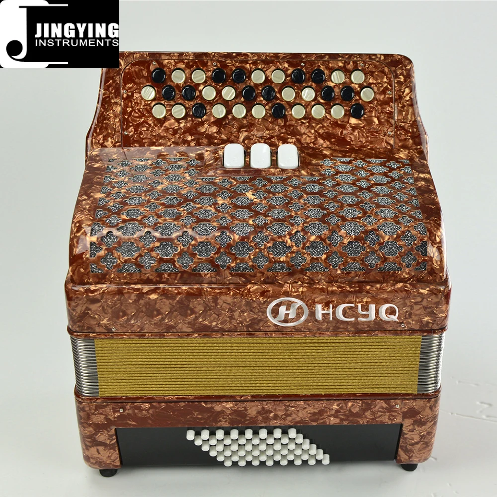 2024 Jingying Music Accordion Series,Korean Pine Material 34 Key 48-bass B/C System 3 Switches Bayan Accordion