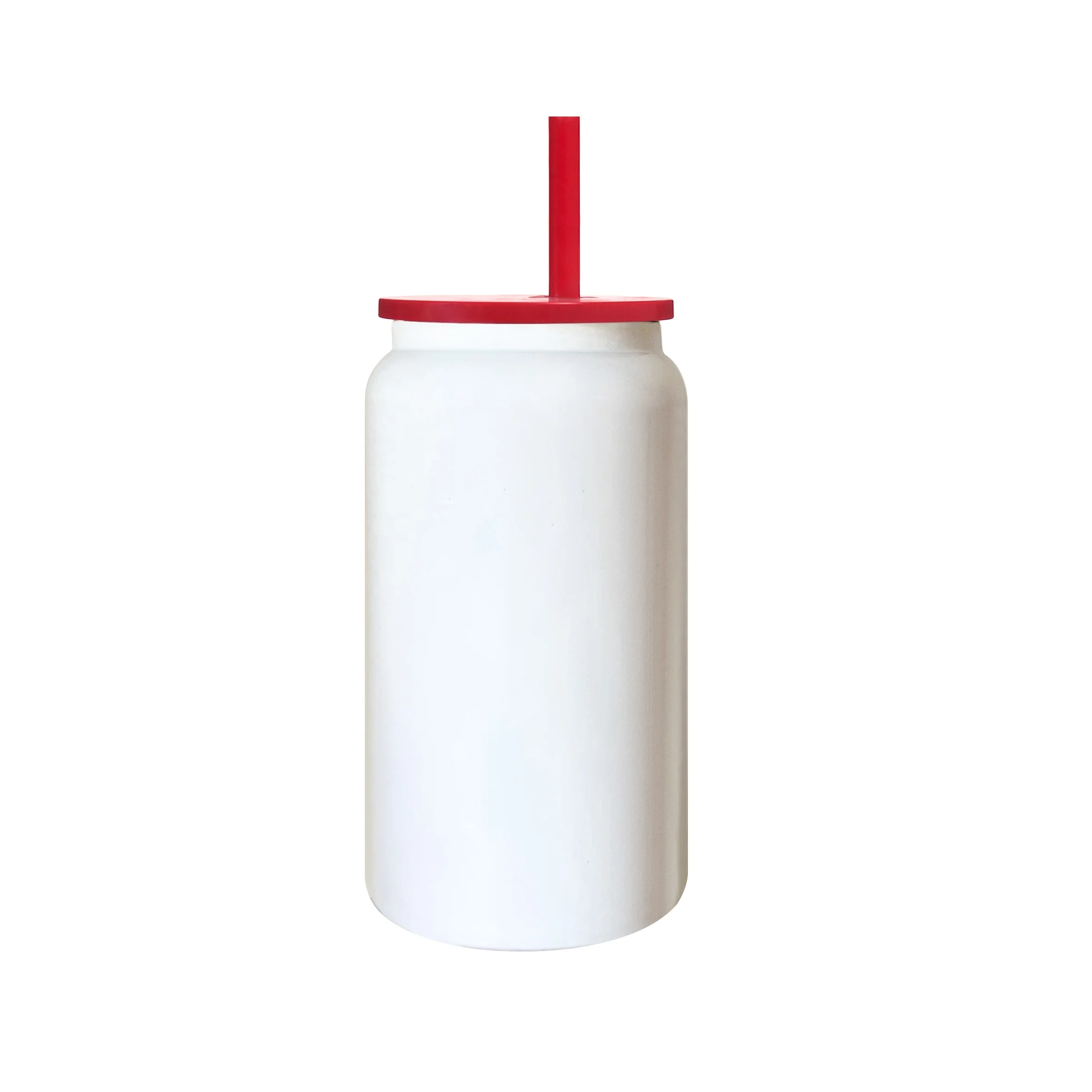 A mazon hot sale 16oz double walled sublimation stainless steel tumbler sublimation soda can sublimation beer can