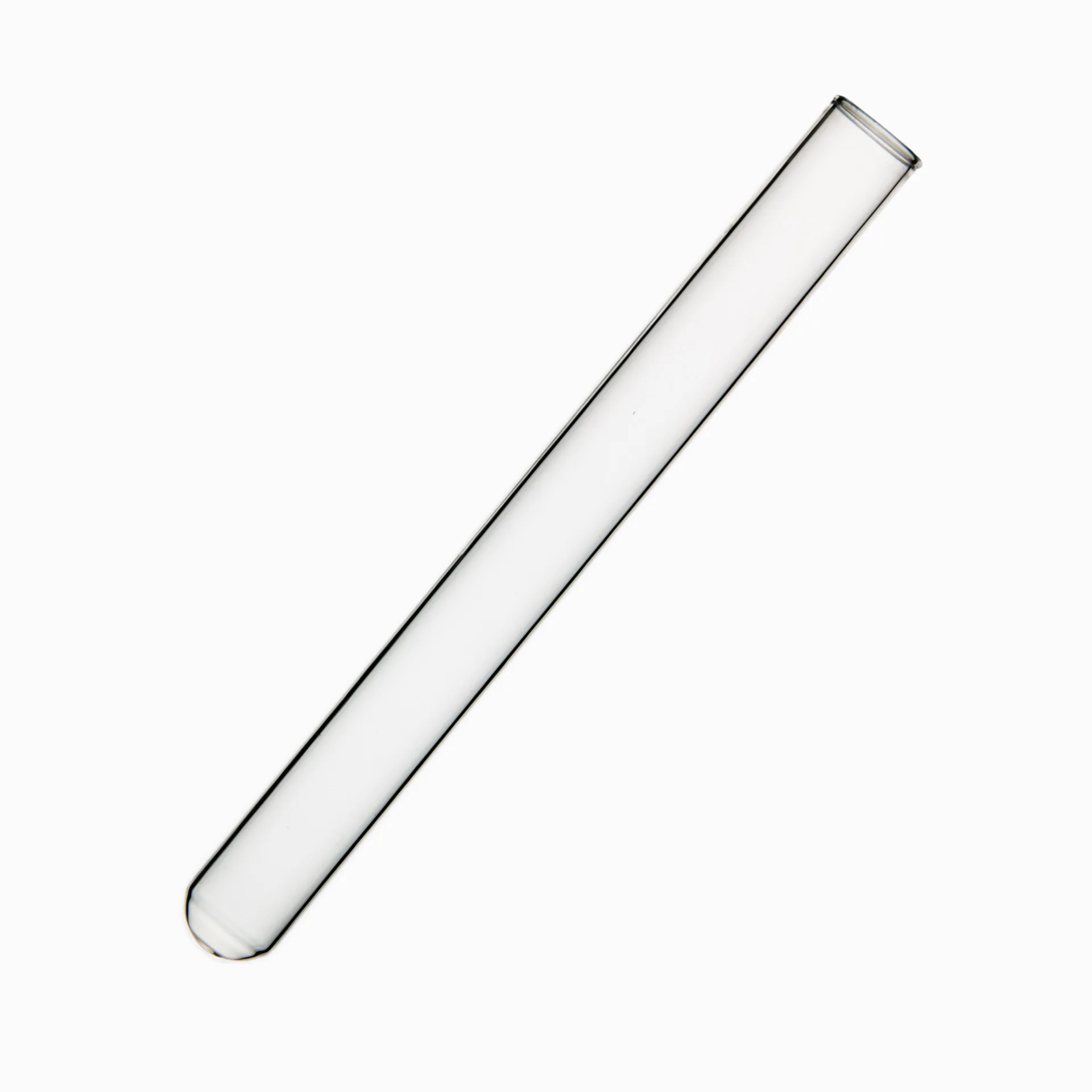 Laboratory 4Ml 20Ml Clear Plastic Test Tubes With Screw Hat Round Bottom