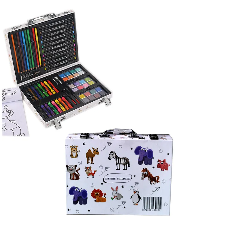 002 Drawing Art Set Painting Drawing Supplies colorful DIY painting kit markers  For Kids Box Artist Printing Art Set