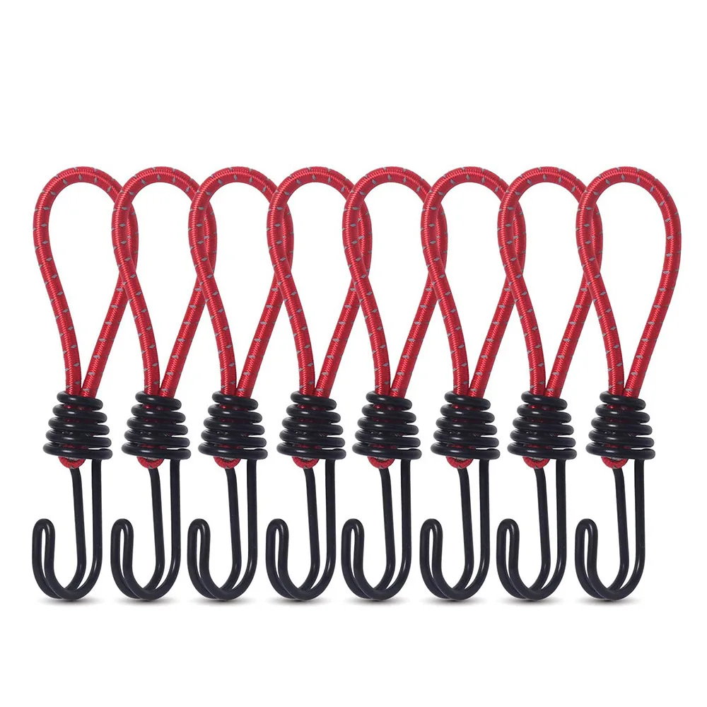 Outdoor Camping Tent Hooks Camping Canopy Accessories Drawstring Elastic Buckle Fixed Binding Strap Stretchy