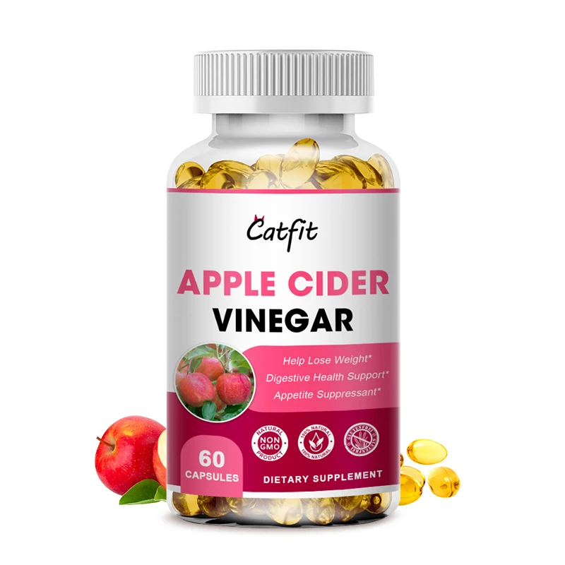 Catfit Organic Supplements Slimming Capsules Weight Loss 60pcs Apple Cider Vinegar Capsules