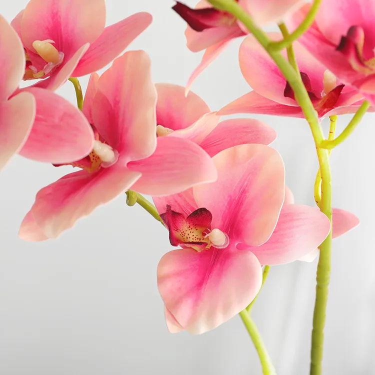 High quality real touch big artificial flowers butterfly orchid Large hand-feel Phalaenopsis amabilis Moth orchid