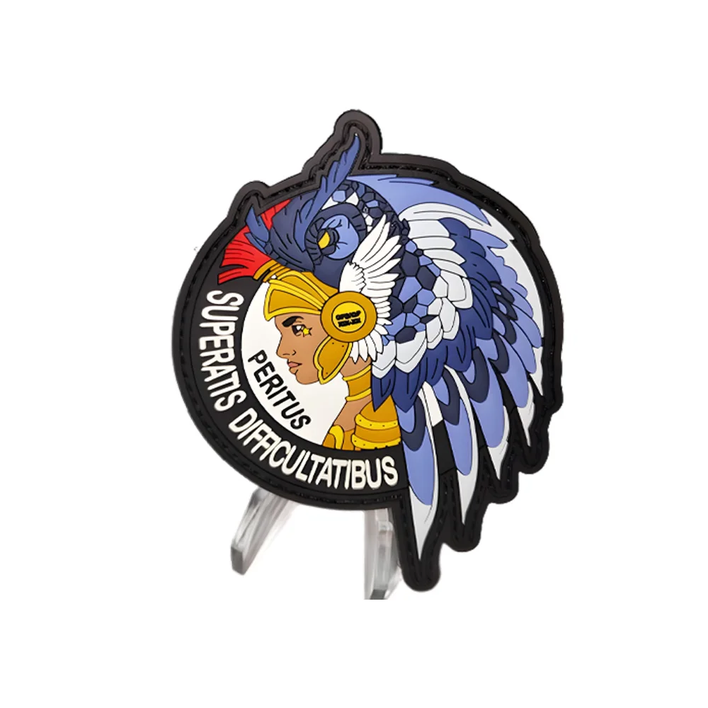 3D2D embroidery patches Logo tactical No Minimum Rubber iron on  rubber PVC Patches