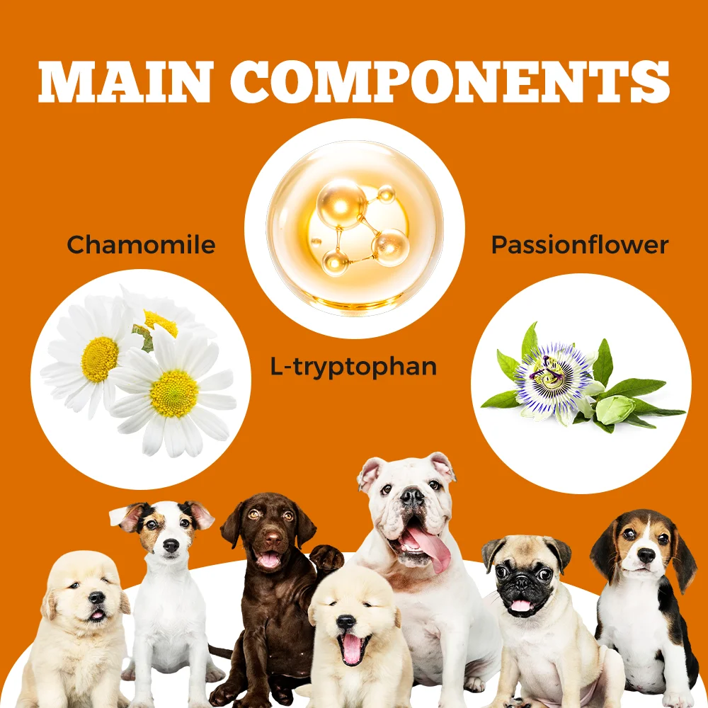 OEM ODM CALMING CHEWS SOFT CHEW SUPPLEMENTS FOR DOGS