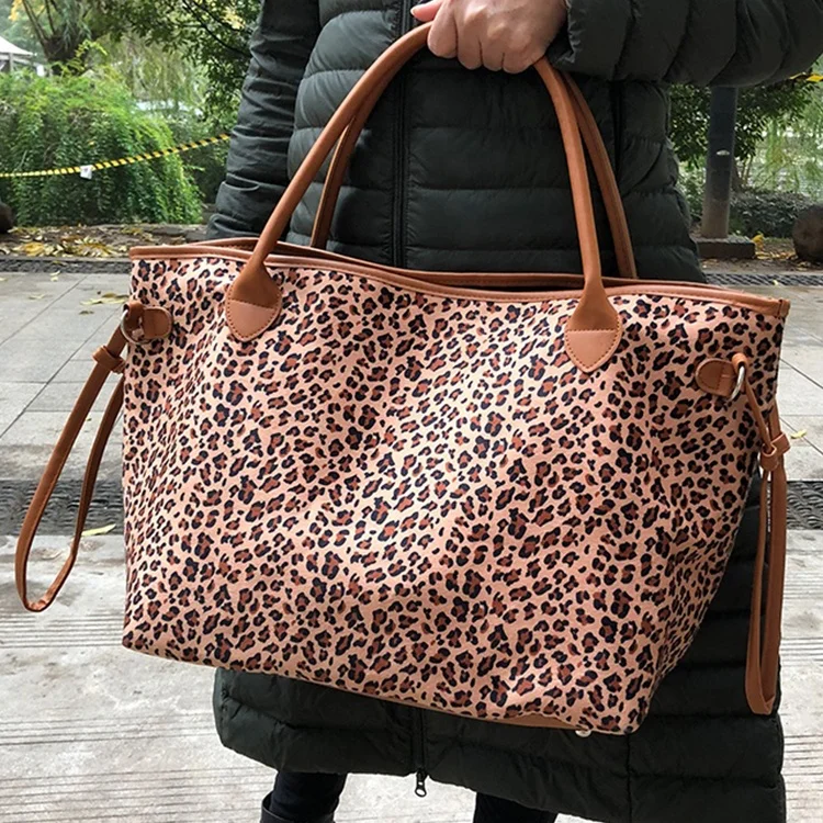 Hot Sale Women Buffalo Plaid Rainbow Striped Large Tote Bag