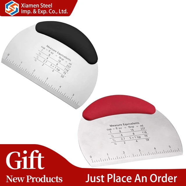 Stainless Steel Pastry Tools Dough Bench Cutter & Scrapper For Cake or Bread