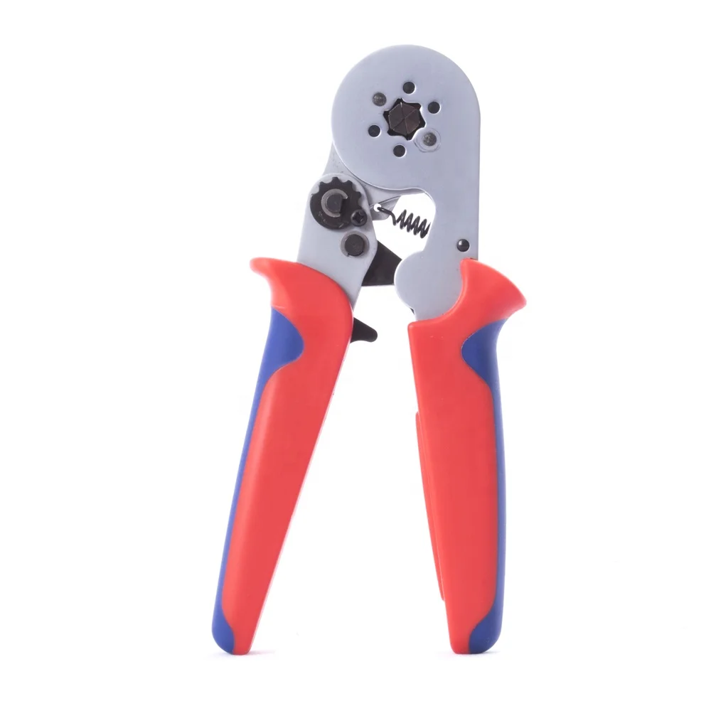 LXC8 6-6 Hexagon crimping cable ferrules crimping plier for Twin end sleeves 2*0.25-2*4.0mm2/2*20-2*11 AWG