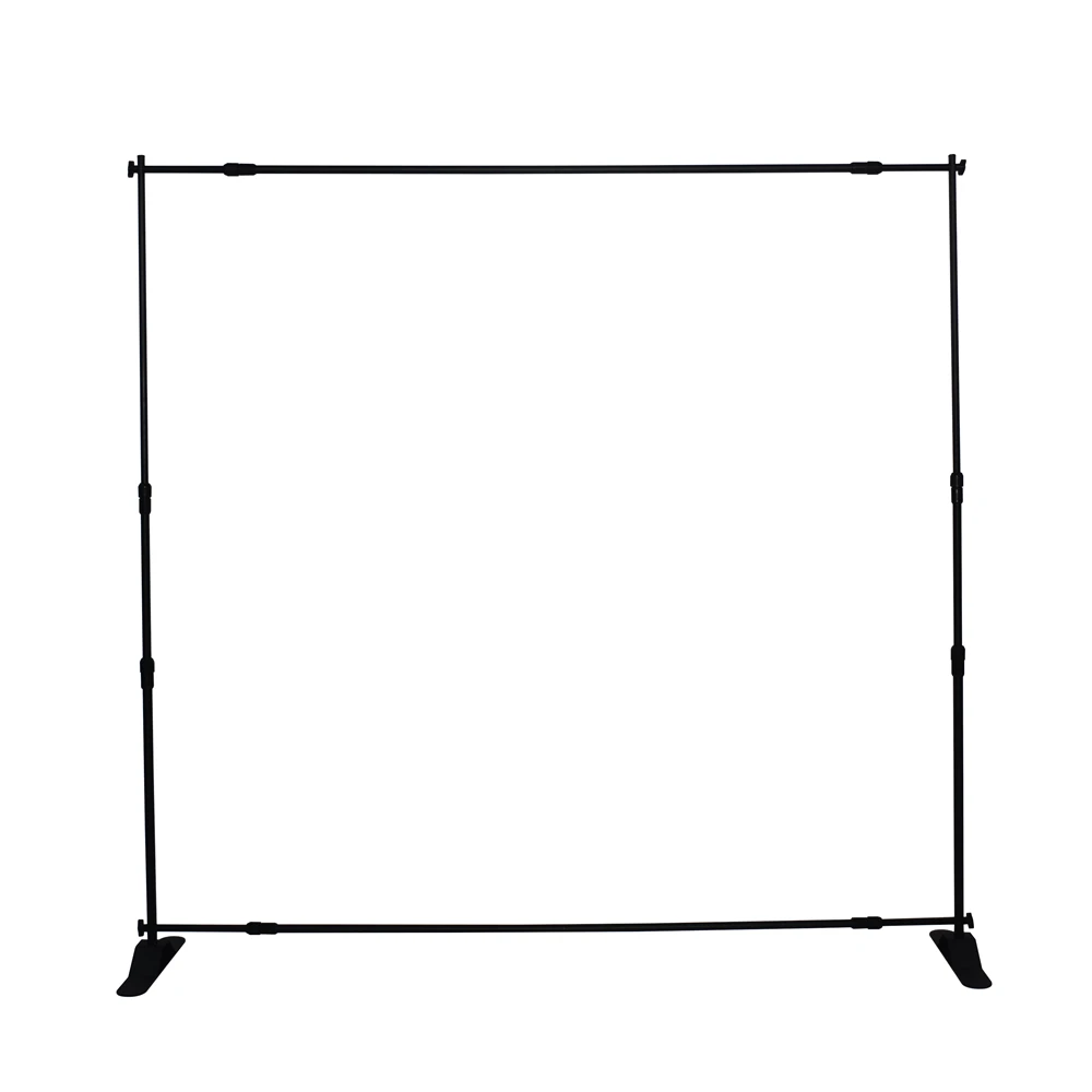 Сверхмощный большой стенд для торговой выставки тройной раздвижной тканевый Регулируемый стенд для фона баннера