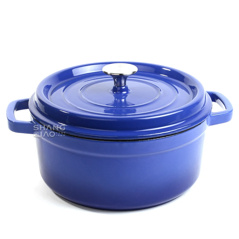Home Cooking Stewpot Enameled Cast Iron Casserole Dutch Oven Set with lid