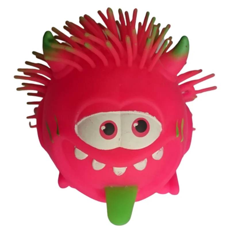 toys manufacturers Kids Funny Flashing Animal Puffer Ball for Children Stress Relief Ball Hedgehog Puffer Ball Toys