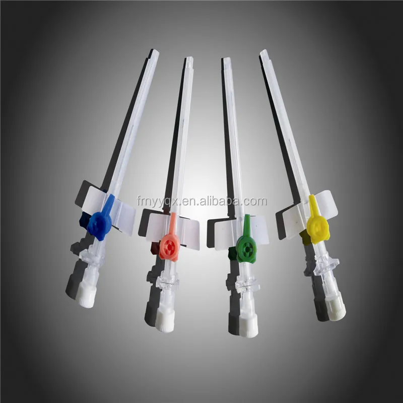 Manufacture IV cannula with wings and injection port 14G -26G CE&ISO EO sterile