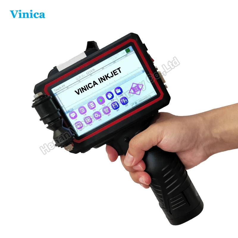 logo bar code handheld intelligent inkjet printer