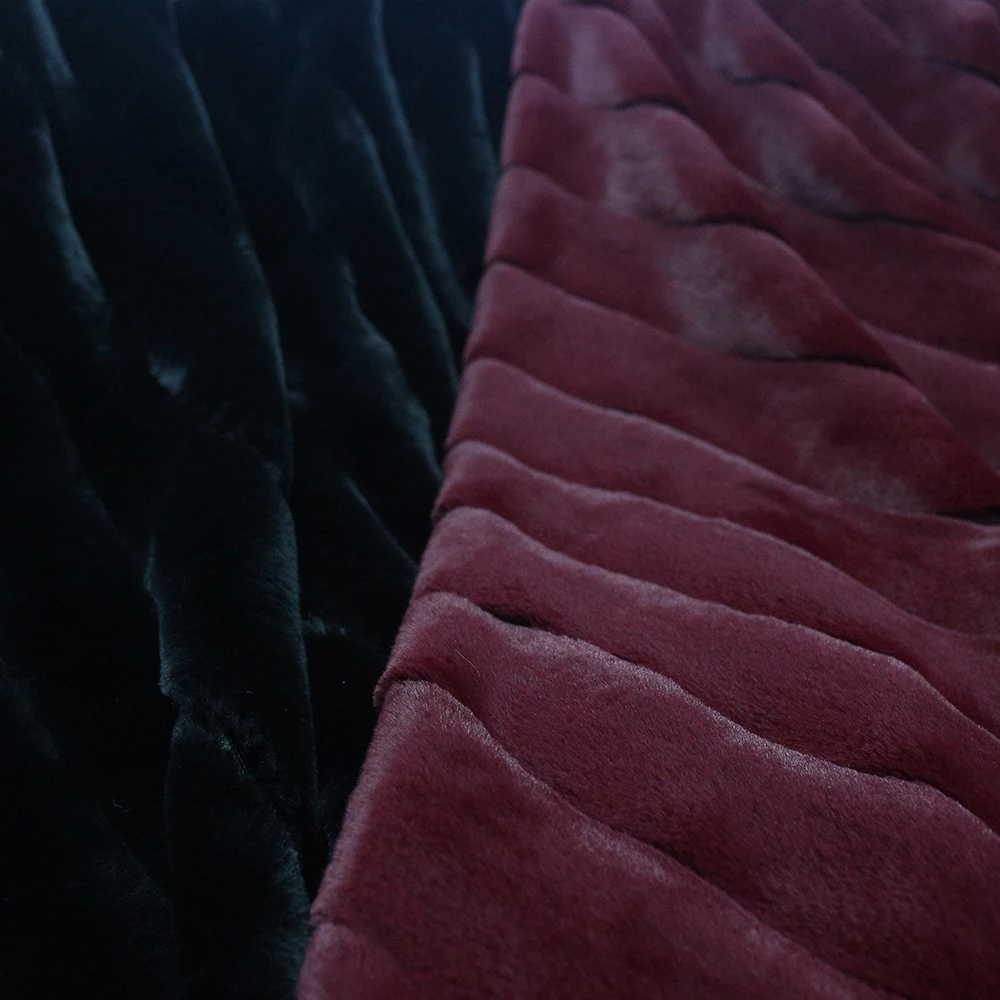 China manufacturer super soft fake fur blanket heavy wool blankets