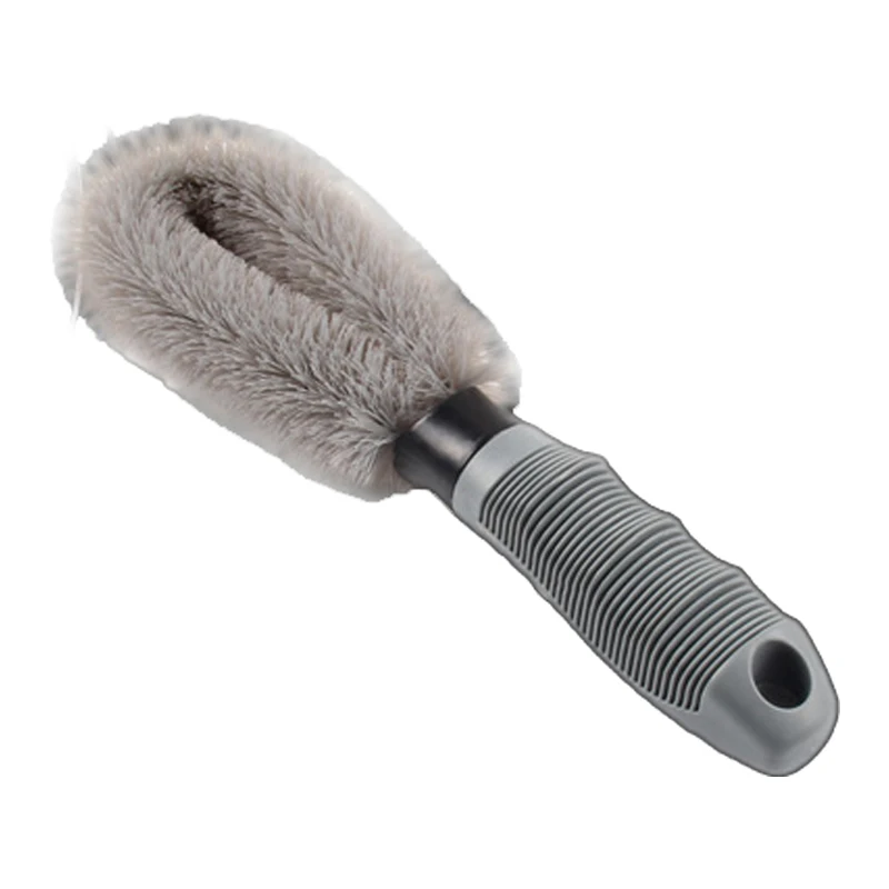 
QJ-G-S-024 plastic Handheld Anti Skid car tire hub wheel cleaning brush 