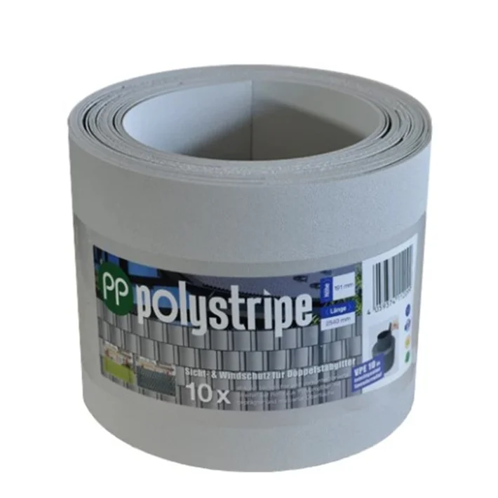 2.53m PP polypropylene hard privacy screen strips for double rod mats, thickness of 1.1 mm for the fence