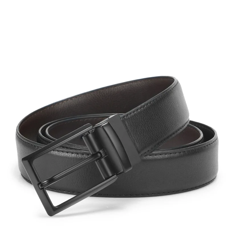 Good Price High-quality Reversible Detachable Pin Buckle Genuine Leather Belts for Male