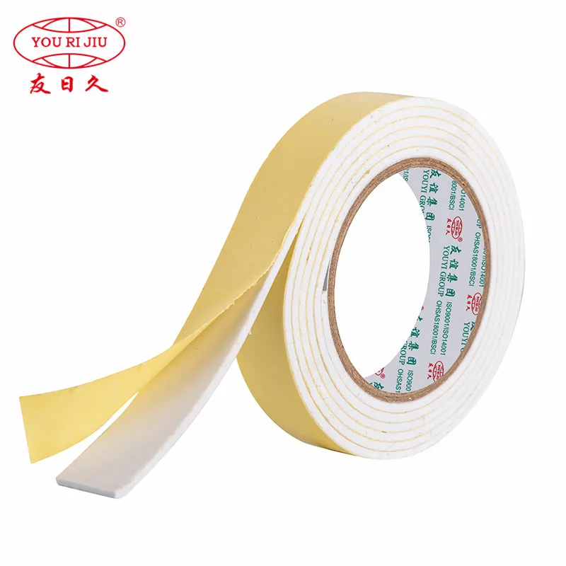 Yourijiu Good Adhesion Solvent Double Sided  EVA Foam Mounting Tape Anti-UV Property