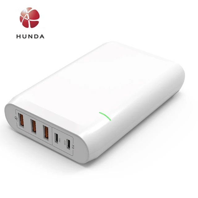  USB C зарядное устройство 120W 5-порт Type-C зарядная станция адаптер питания с USB-C быстрой зарядки PD быстрая зарядка 3