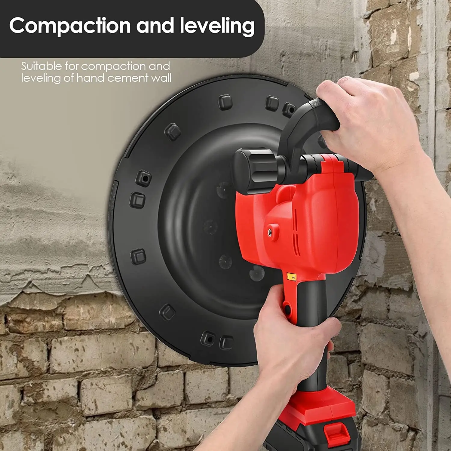 6 Speeds Handheld Plastering Machine Cement Wall Rendering Automatic Power Tools Plaster Smoothing Machine