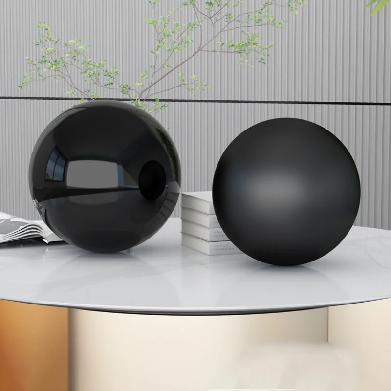 Customized 150mm 180mm 200mm 220mm 250mm 280mm 300mm glossy black or matte black color hollow steel sphere for sale