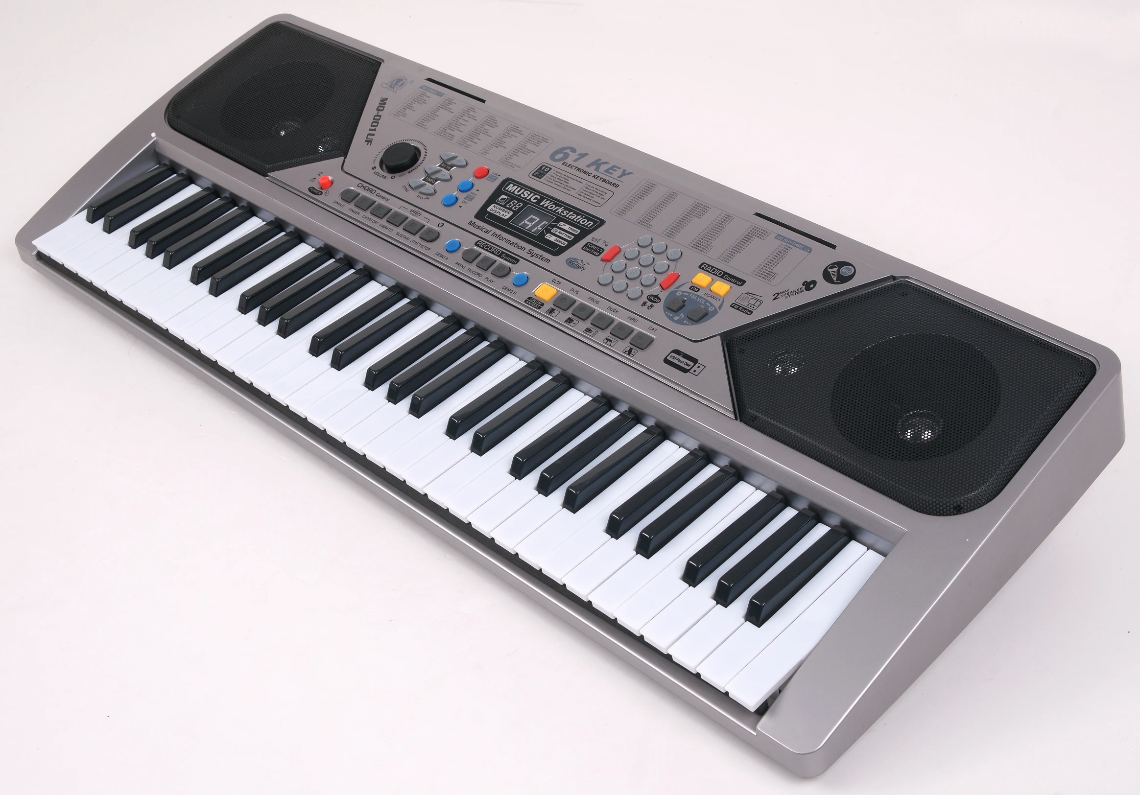 Электронная клавиатура, 61 клавиша, цифровое пианино с динамиком для начинающих, электронный орган