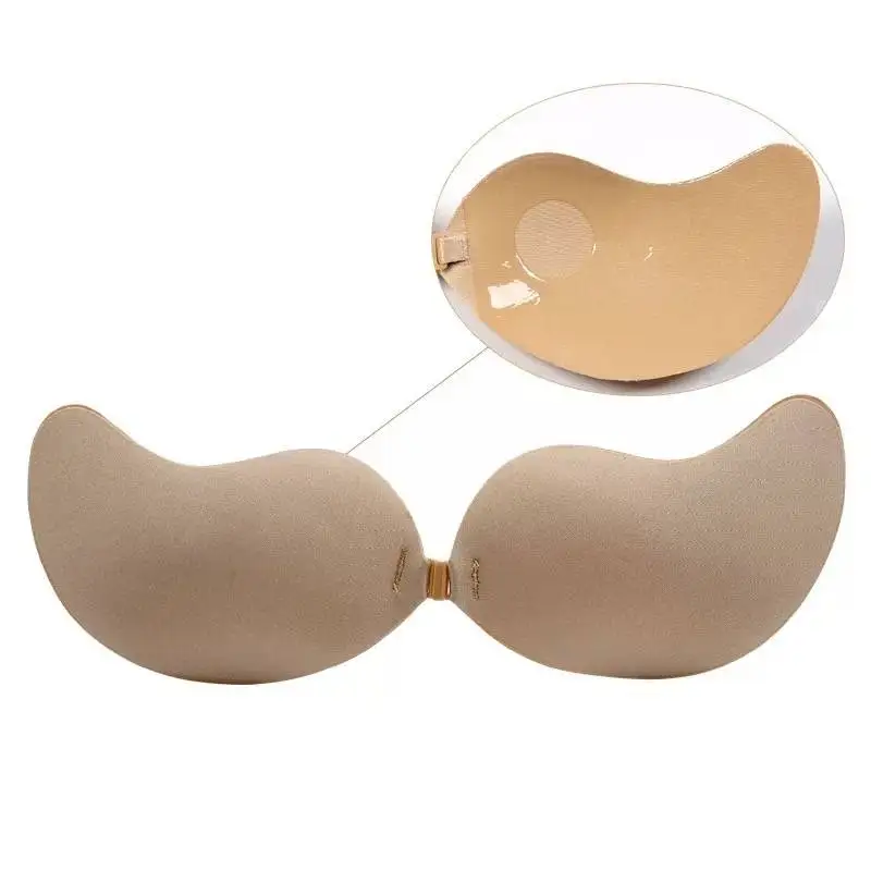 Hot Selling Invisible Push up Strapless Self Adhesive Bra Self-adhesive Backless Sticky Bras for Women