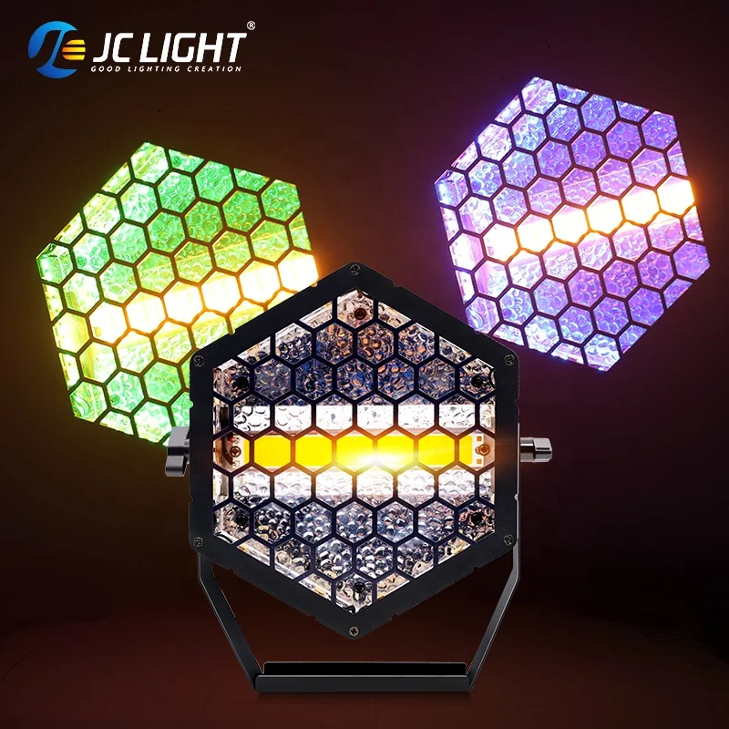 Stage Dj Disco Background Light Mini Dmx hexagon 3 Led Lamp Pixel Rgb Strobe Matrix Led Retro Lights (1600473859679)