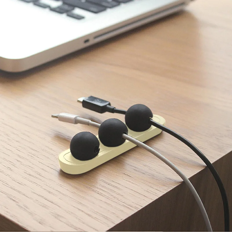 DS2353 Cord Organizer Magnetic Cable Holder Desktop Multipurpose Cord Keeper Cable Management Clips Magnetic Cable Organizer