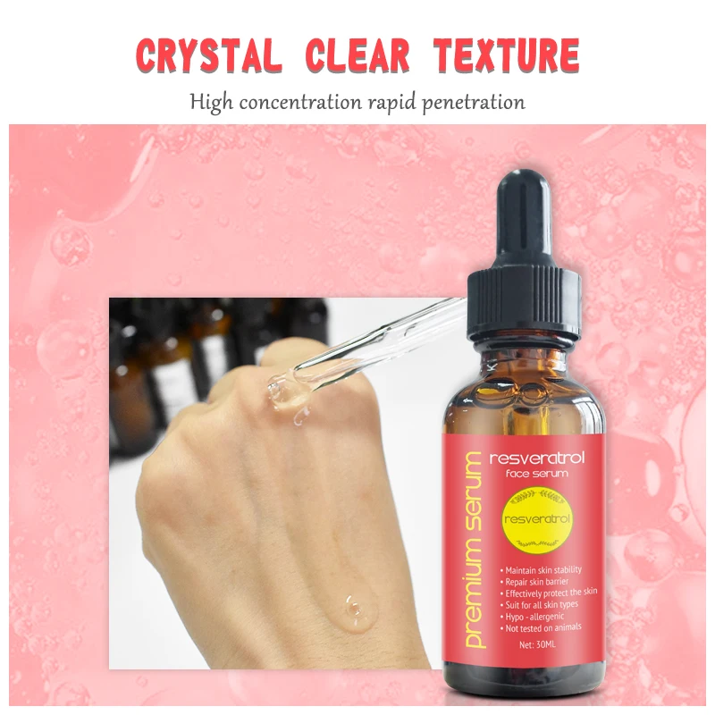 Private Label Antioxidant Resveratrol Face Serum