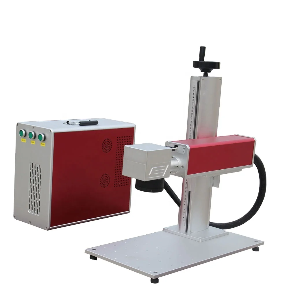Mini 30W JPT Mopa M7 Laser Fiber Laser Marking Machine Stainless Steel Aluminum Metal Plastic Fiber Laser Engraver