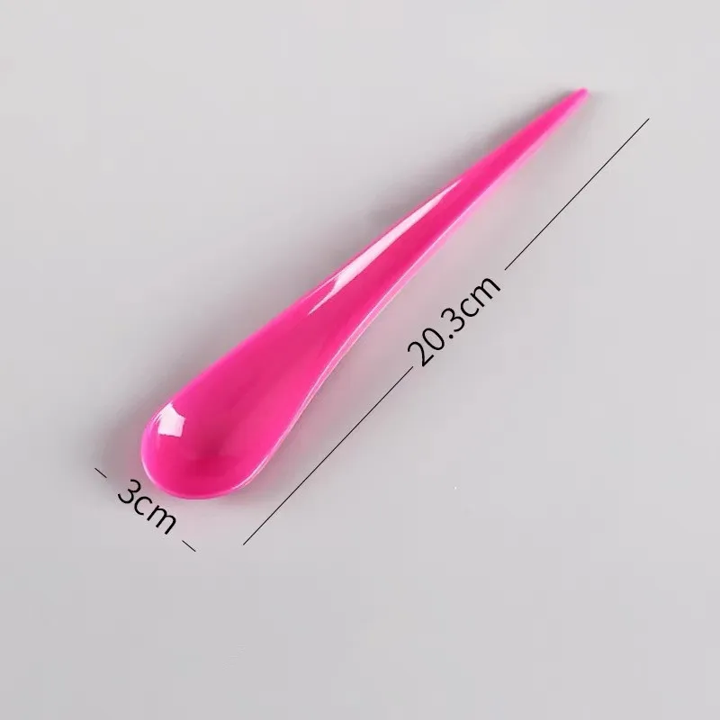 Colorful Ice Cream Spoon Food -Grade Disposable Plastic Fruit Yogurt Spoon Water-drop Scoop