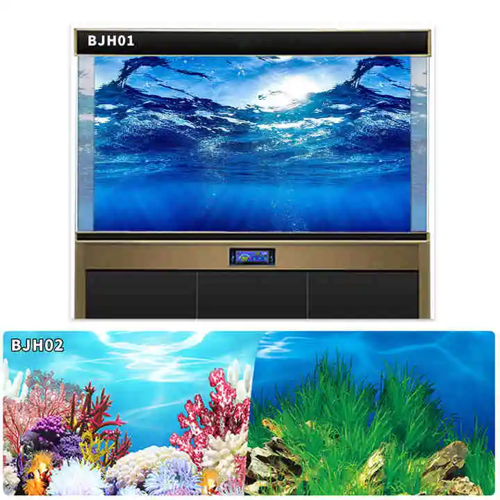 Manufacturer Aquarium Background Sticker Double Sided Fish Tank Decorative Pictures Underwater Backdrop Decor
