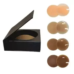 Reusable Invisible Round Shape Silicone Bra Pads Nipple Cover No Glue Adhesive Reusable Matte Silicone Nipple Cover Pasties
