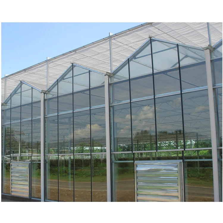 Hualiang prefabricated venlo glass garden greenhouse