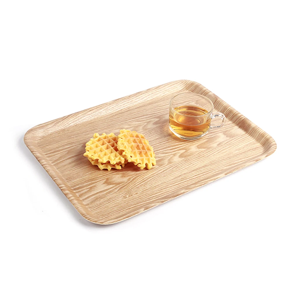 TAOTAOJU kitchenware accessories custom ash bakery cake plate wooden serving plate wooden dinner plate bent wooden tray