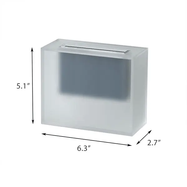 Custom Acrylic Frosted Transparent Cube Vase Flower Holder Centerpieces High End Decorative Colored Lucite Tabletop Vase