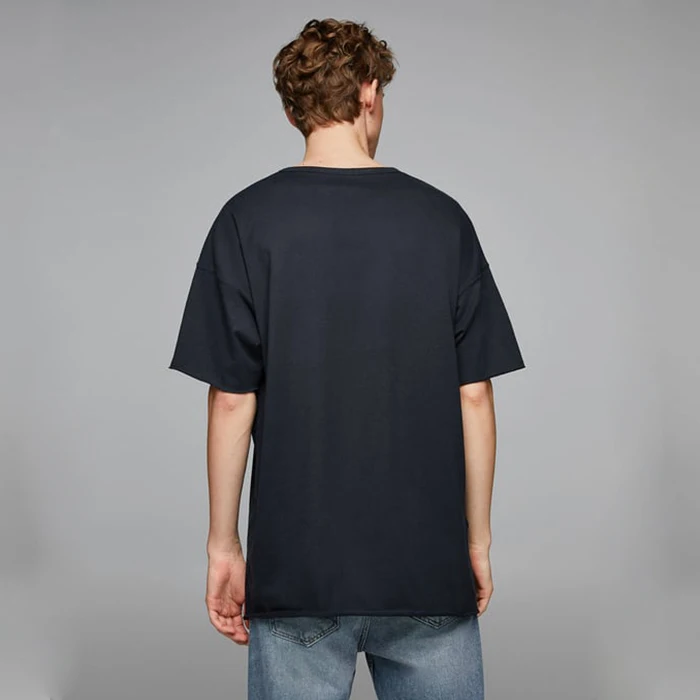 OEM Wholesale Hip Hip Custom Oversized Tshirt 100% Cotton Blank Plain Tshirt