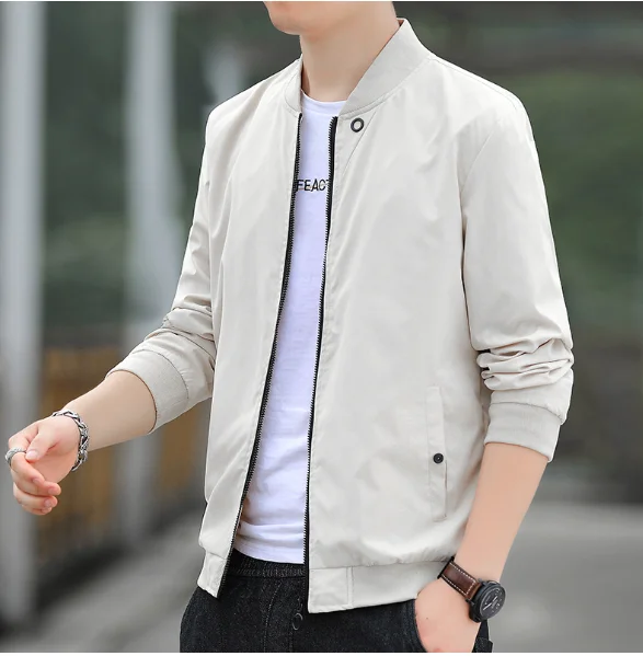 Liu Ming Autumn Winter Hot Products 2024 Men Clothing Outdoor Letter Embroidery Zipper Coats Bomber Jacket