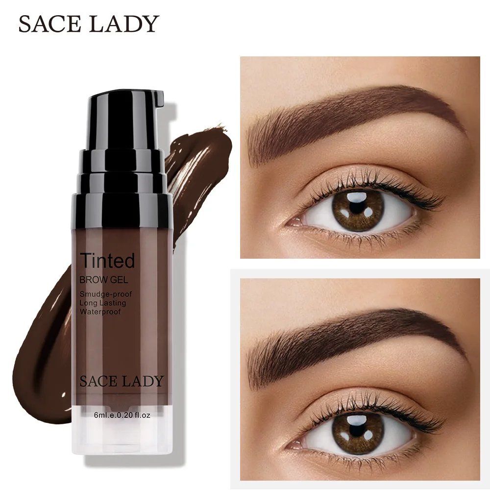 Hot Liquid Eyebrow Dyeing Cream Long Lasting Waterproof No Fading Tinted Eyebrow Gel