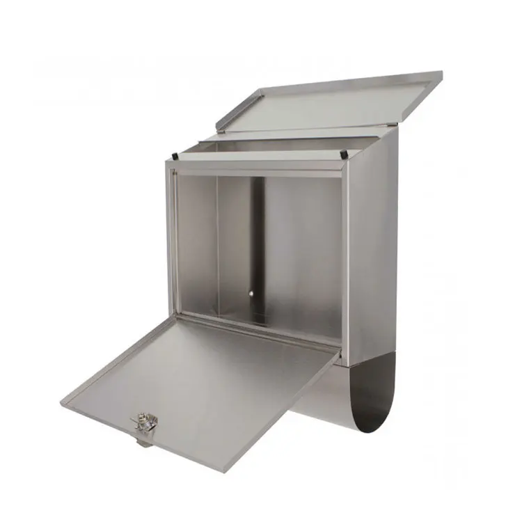 Yb01 OEM ODM Wholesale Wall Mount Stainless Steel Mailbox American Modern Metal Outdoor