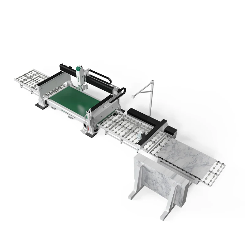 Новейший 5-осевой станок с ЧПУ Мраморная каменная мостовая пила конвейер для парковой промышленности